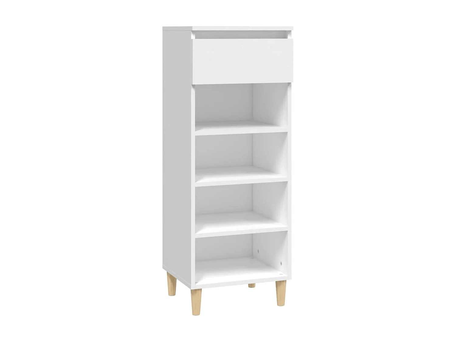 Mueble zapatero madera contrachapada blanco 40x36x105 cm ES208750
