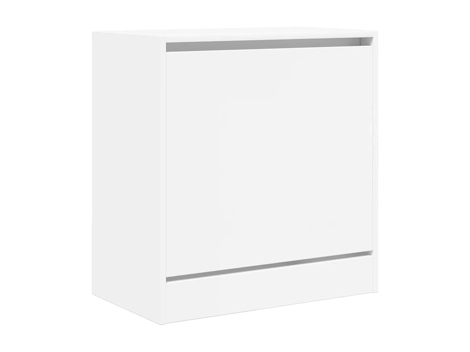 Zapatero de madera de ingeniería blanco 60x34x63,5 cm ES934162