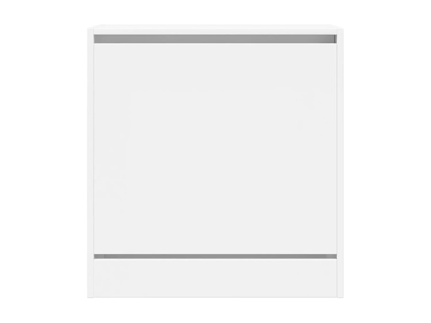 Zapatero de madera de ingeniería blanco 60x34x63,5 cm ES934162