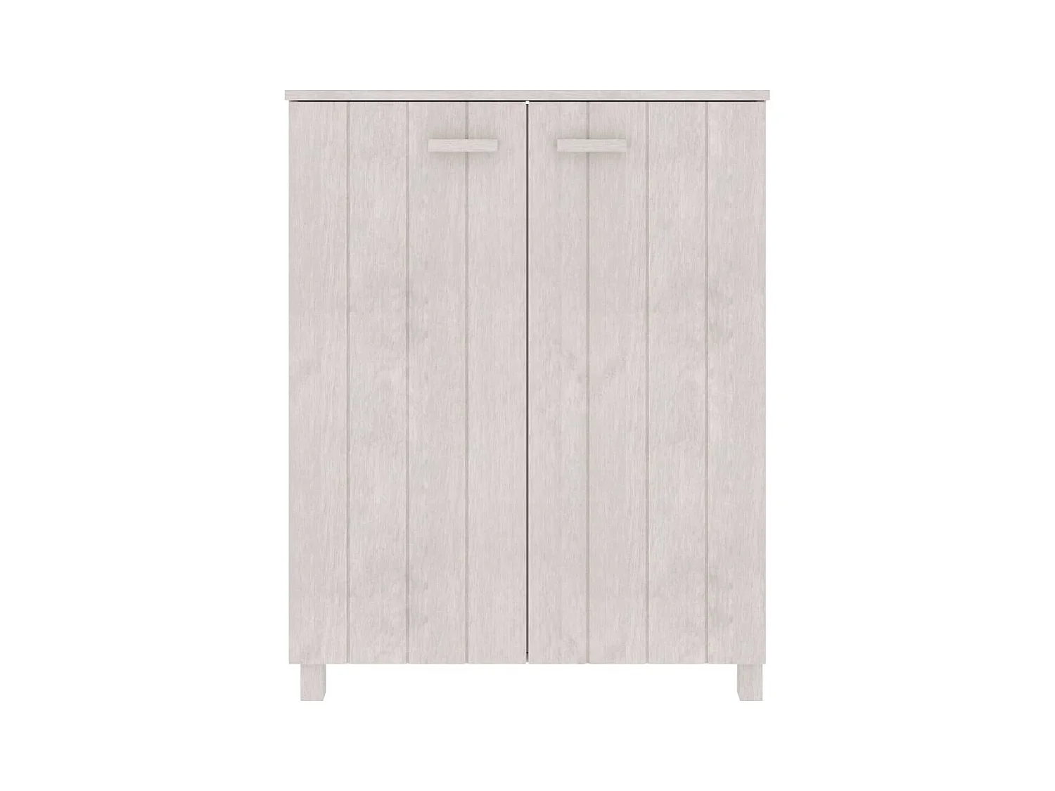Meuble à chaussures HAMAR Blanc 85x40x108 cm Bois de pin FR50876