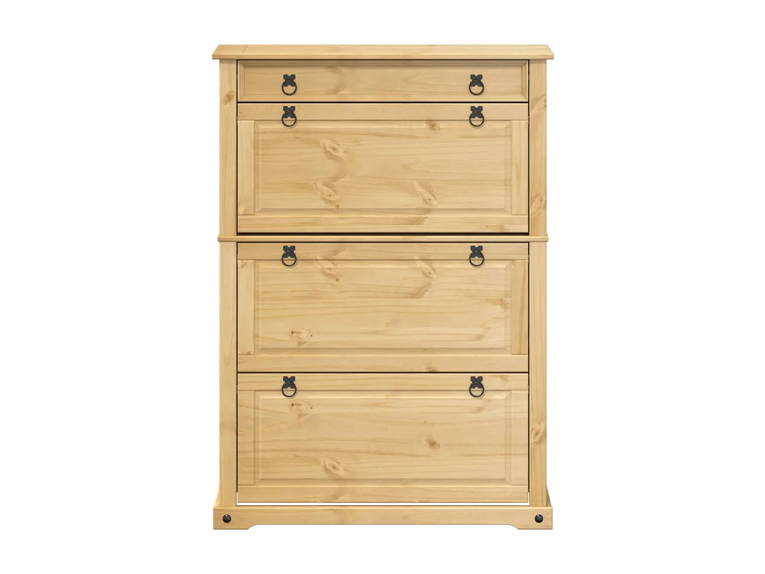 Mueble zapatero Corona madera maciza de pino 99x32x138 cm ES159669