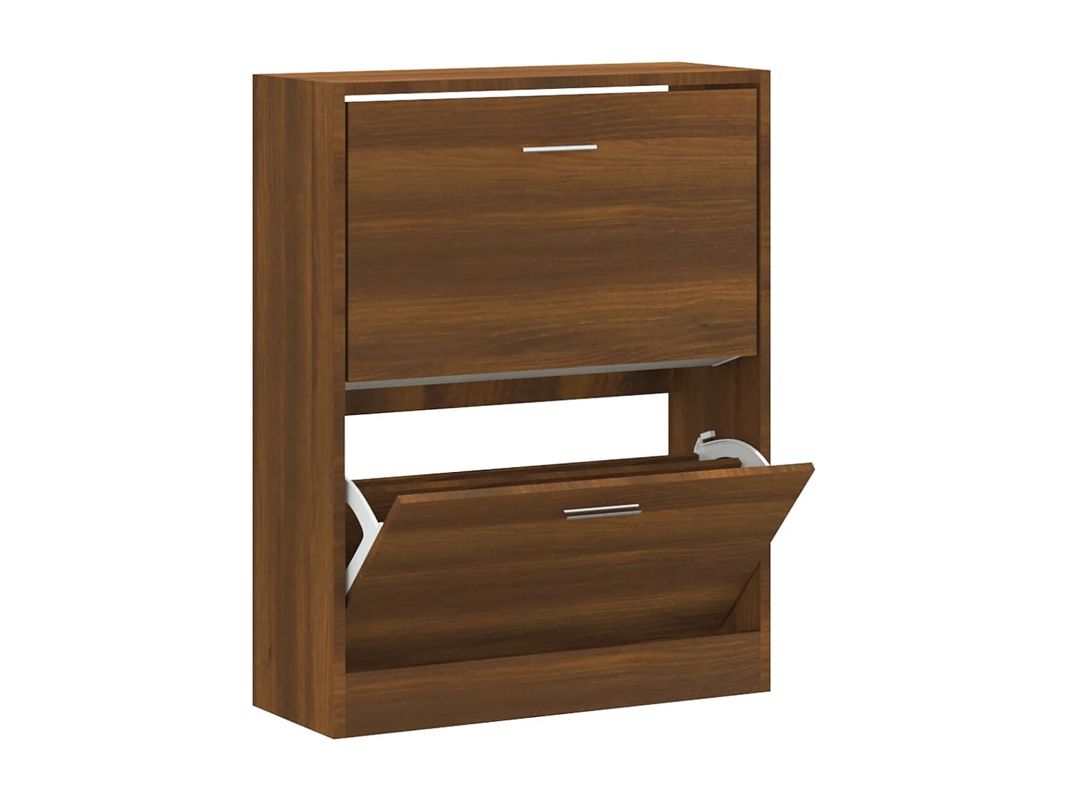 Meuble à chaussures Chêne marron 63x24x81 cm Bois d'ingénierie FR99692