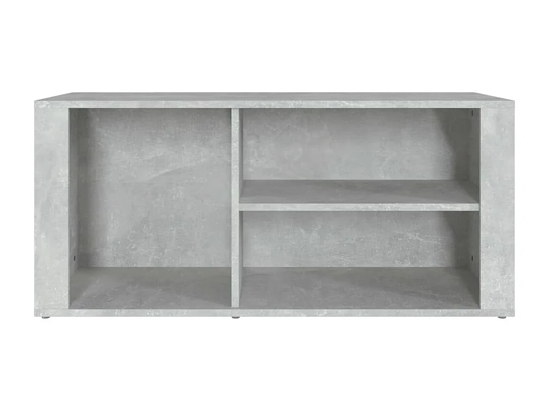Meuble à chaussures Gris béton 100x35x45 cm Bois d'ingénierie FR71286