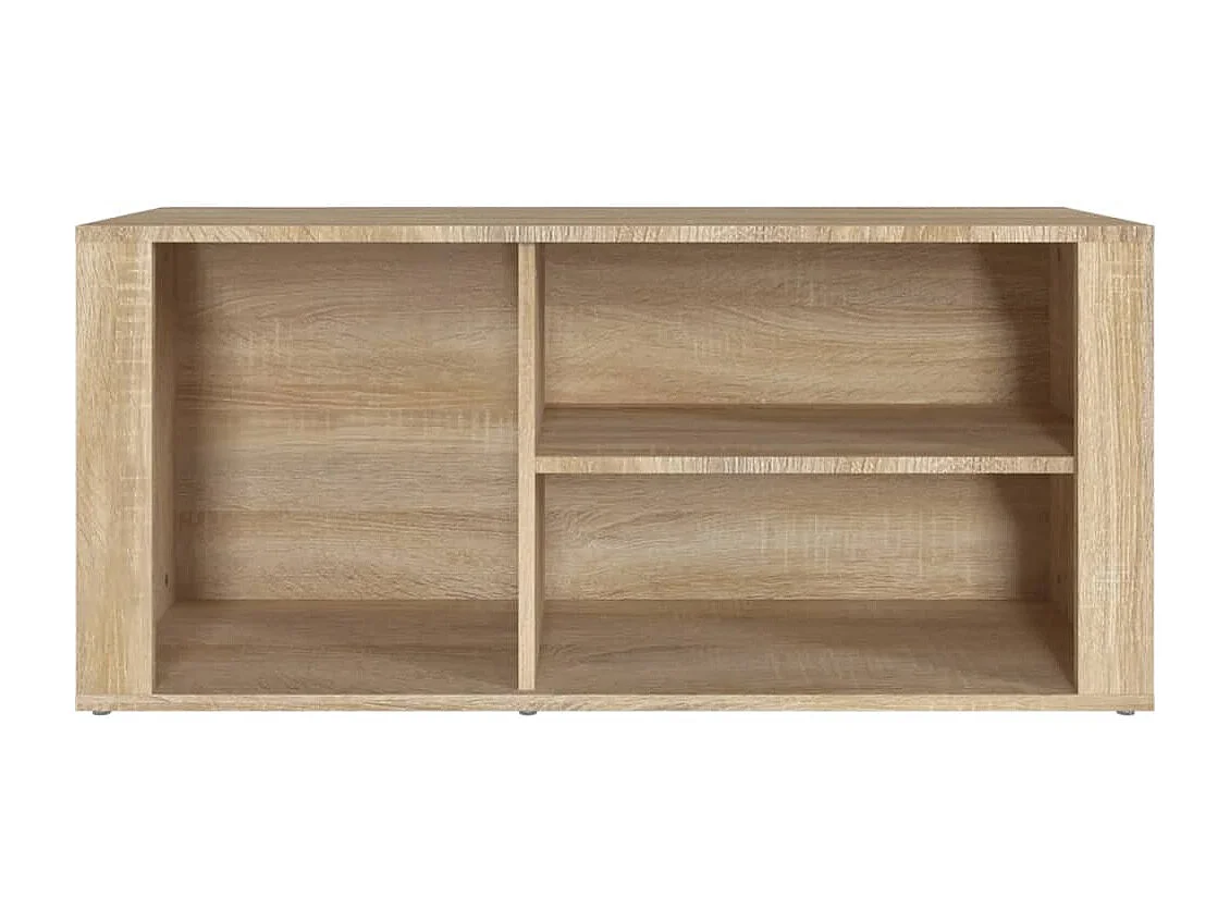 Mueble zapatero madera contrachapada roble Sonoma 100x35x45 cm ES157403