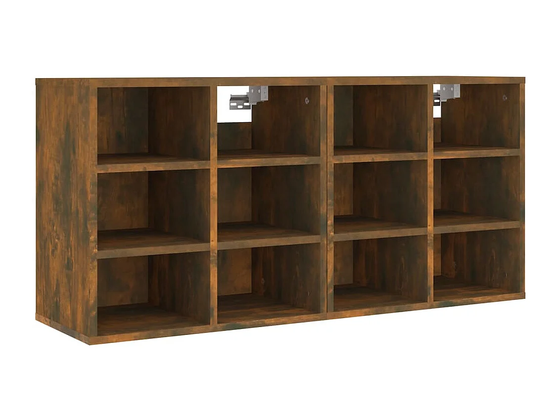 Muebles zapatero 2 uds color roble ahumado 52,5x30x50 cm ES528368