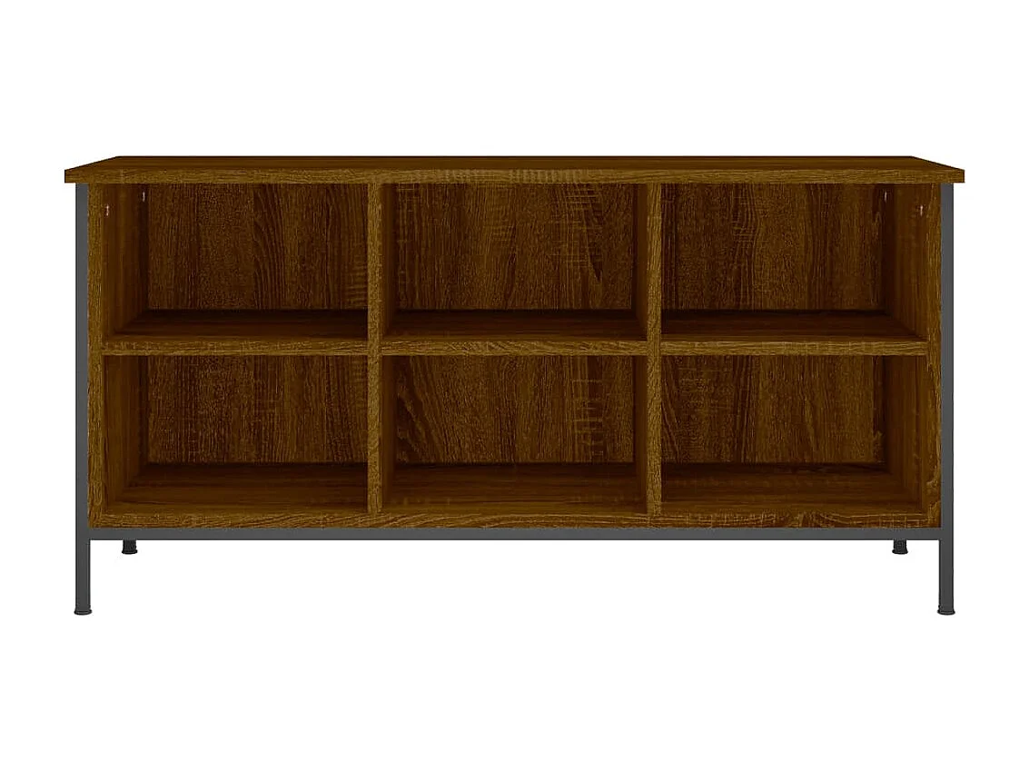 Meuble à chaussures chêne marron 100x35x50cm bois d'ingénierie FR11369