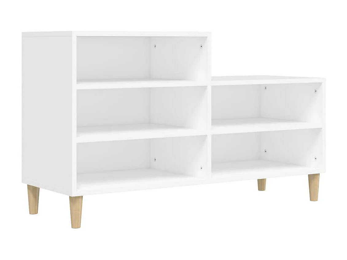 Meuble à chaussures Blanc 102x36x60 cm Bois d'ingénierie FR54894