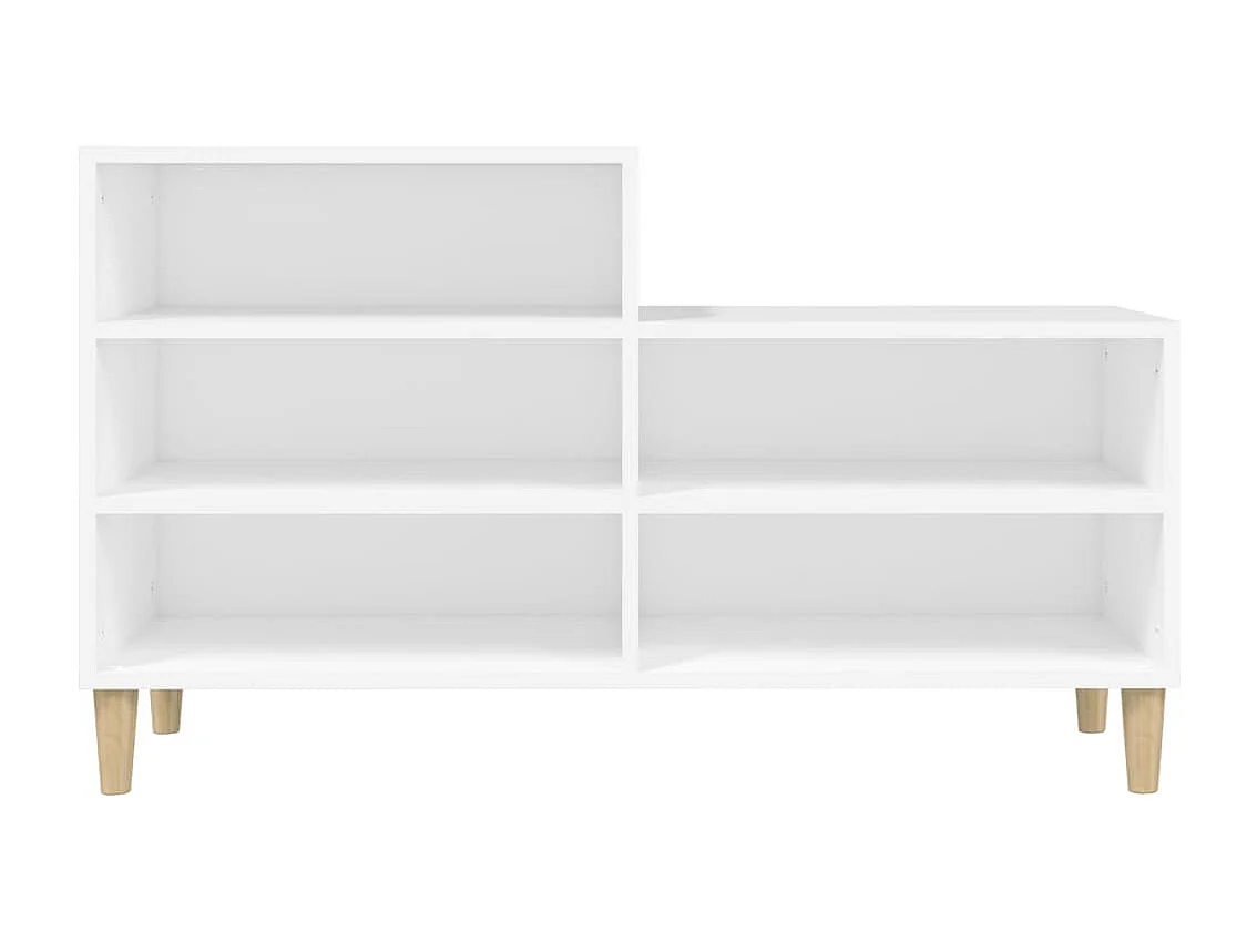 Schoenenkast 102x36x60 cm bewerkt hout wit BE991342