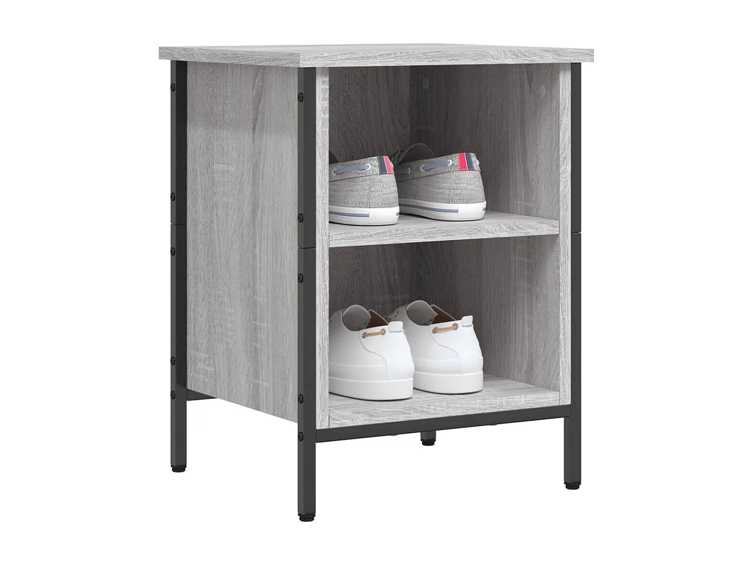 Meuble à chaussures sonoma gris 38x35x50 cm bois d'ingénierie FR62598