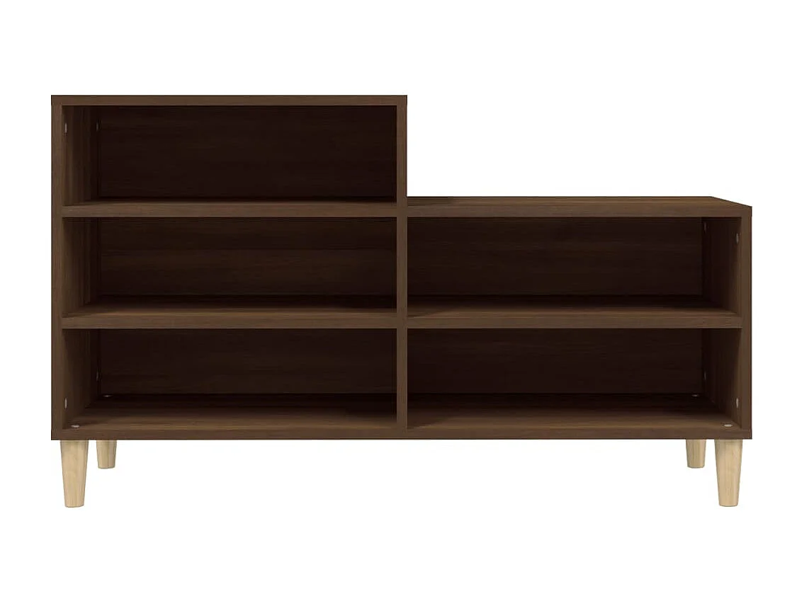 Meuble à chaussures Chêne marron 102x36x60cm Bois d'ingénierie FR70793