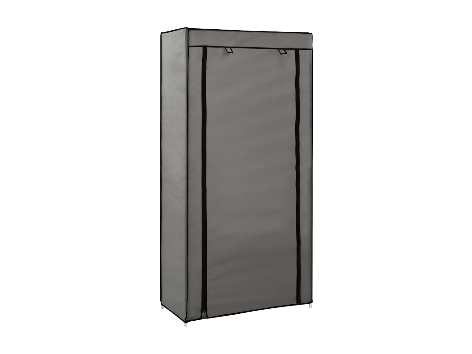 Meuble à chaussures avec housse Gris 58x28x106 cm Tissu FR39208