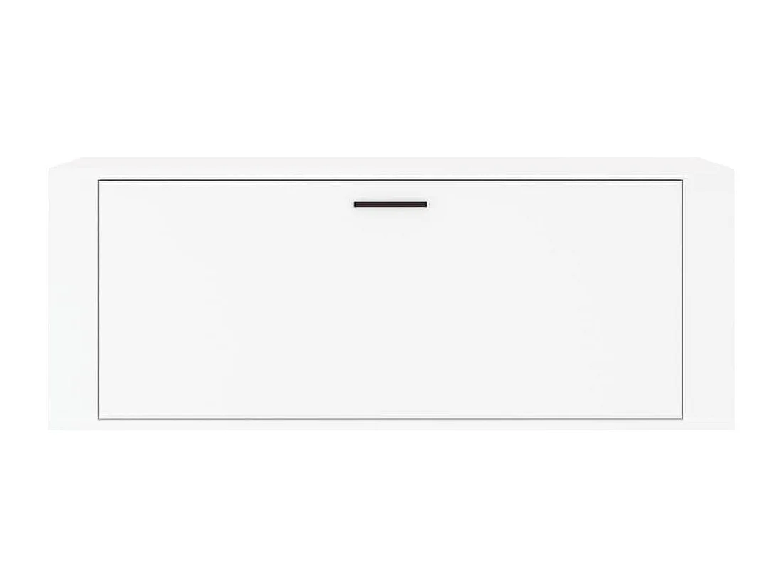 Wandschoenenkast 100x35x38 cm bewerkt hout wit BE253518