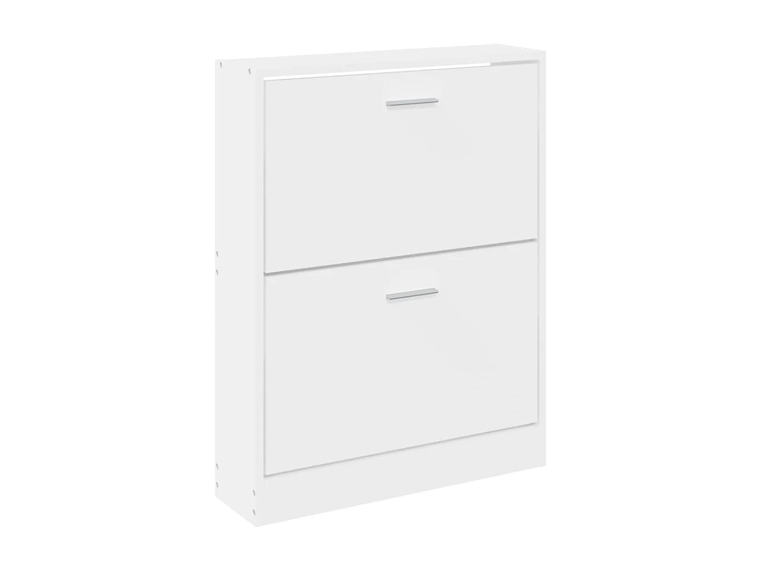 Schoenenkast 59x17x81 cm bewerkt hout wit BE606465