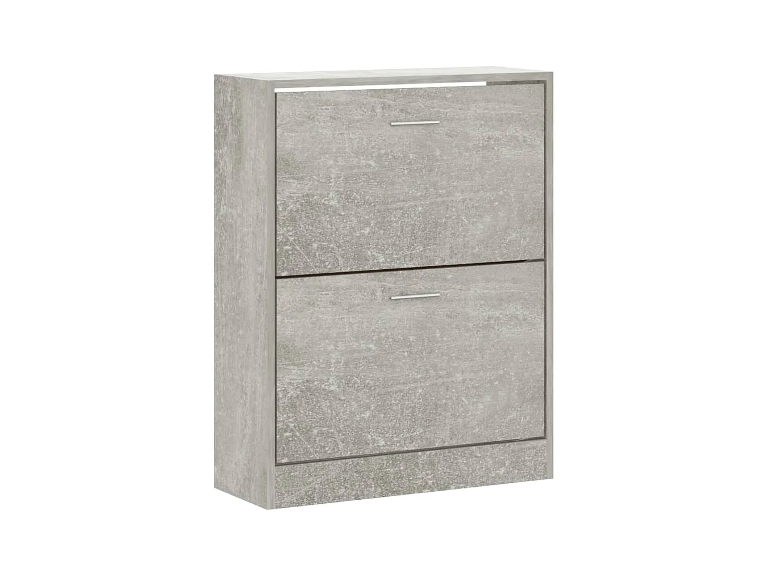 Meuble à chaussures Gris béton 63x24x81 cm Bois d'ingénierie FR10434