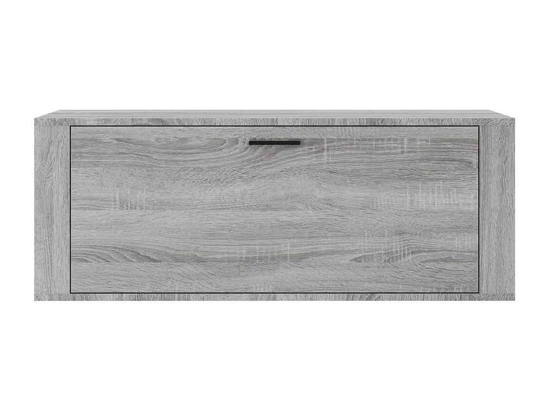 Wandschoenenkast 100x35x38 cm bewerkt hout grijs sonoma BE231660