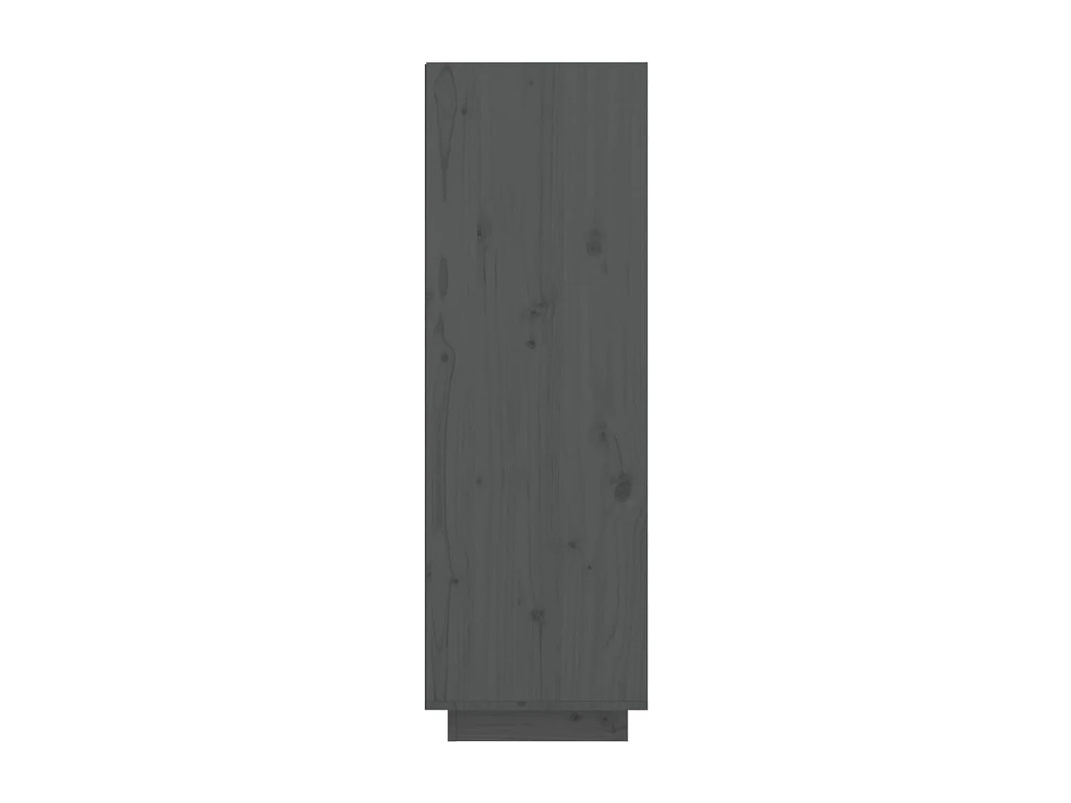 Mueble zapatero de madera maciza de pino gris 30x34x105 cm ES665472