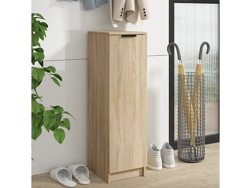 Meuble à chaussures Chêne Sonoma 30x35x100cm Bois d'ingénierie FR36513