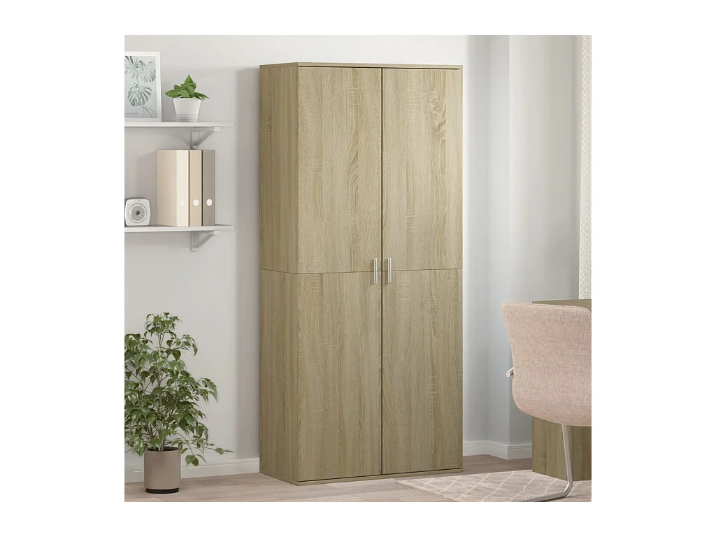 Meuble à chaussures Chêne sonoma 80x39x178cm Bois d'ingénierie FR54917