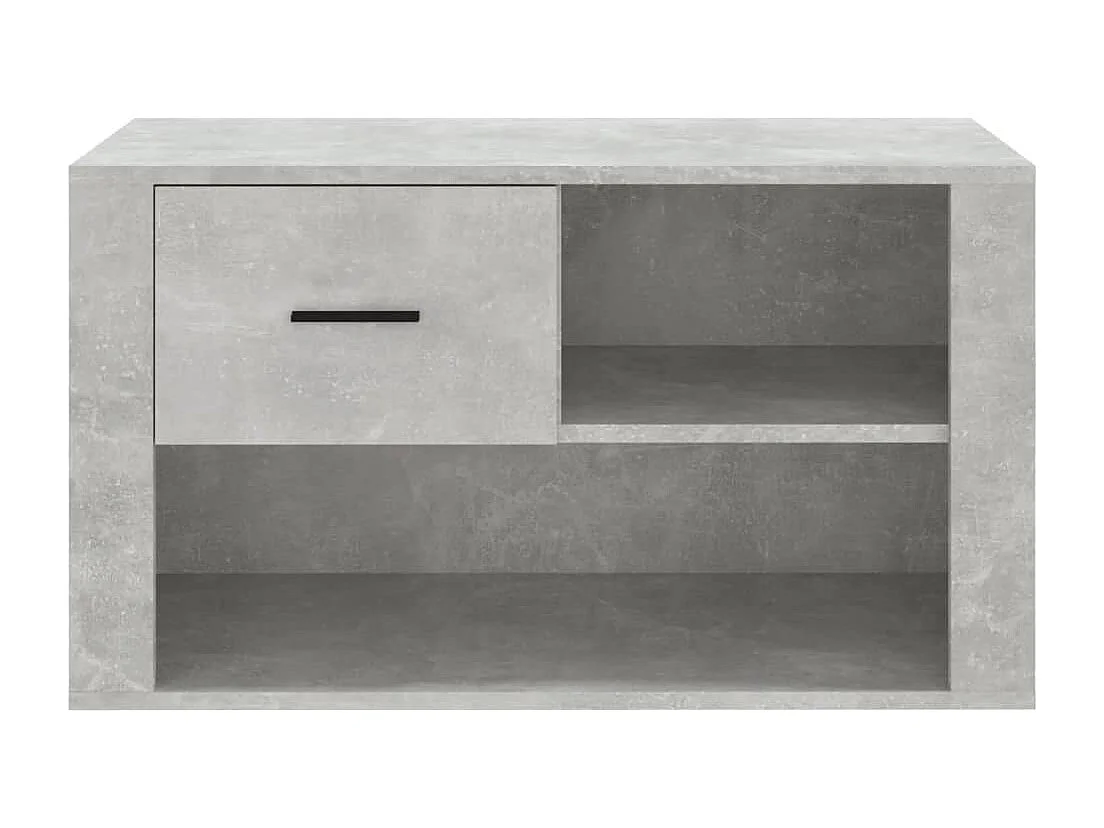 Meuble à chaussures Gris béton 80x35x45 cm Bois d'ingénierie FR88948