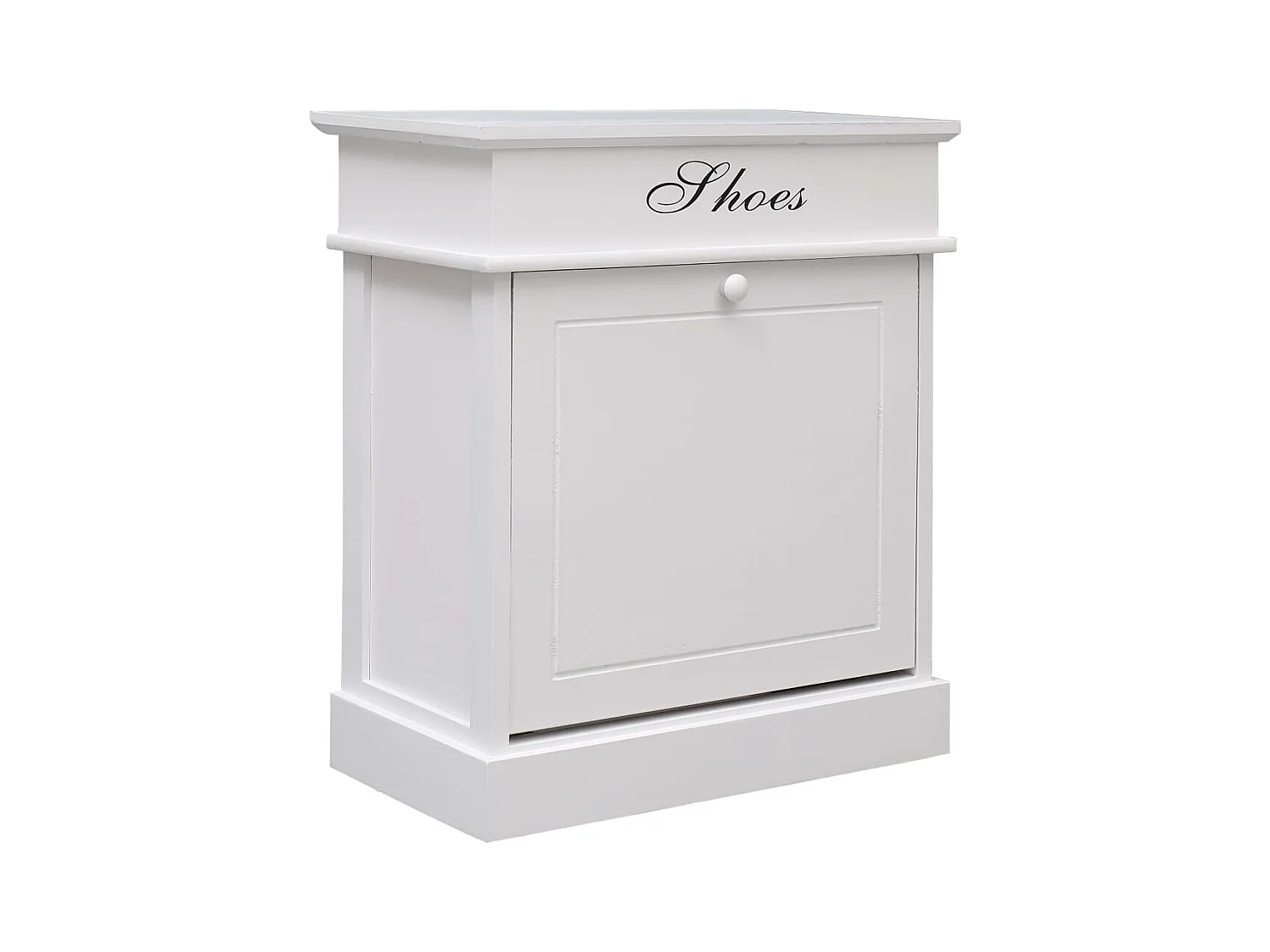 Meuble à chaussures Blanc 50 x 28 x 58 cm Bois de Paulownia FR30565