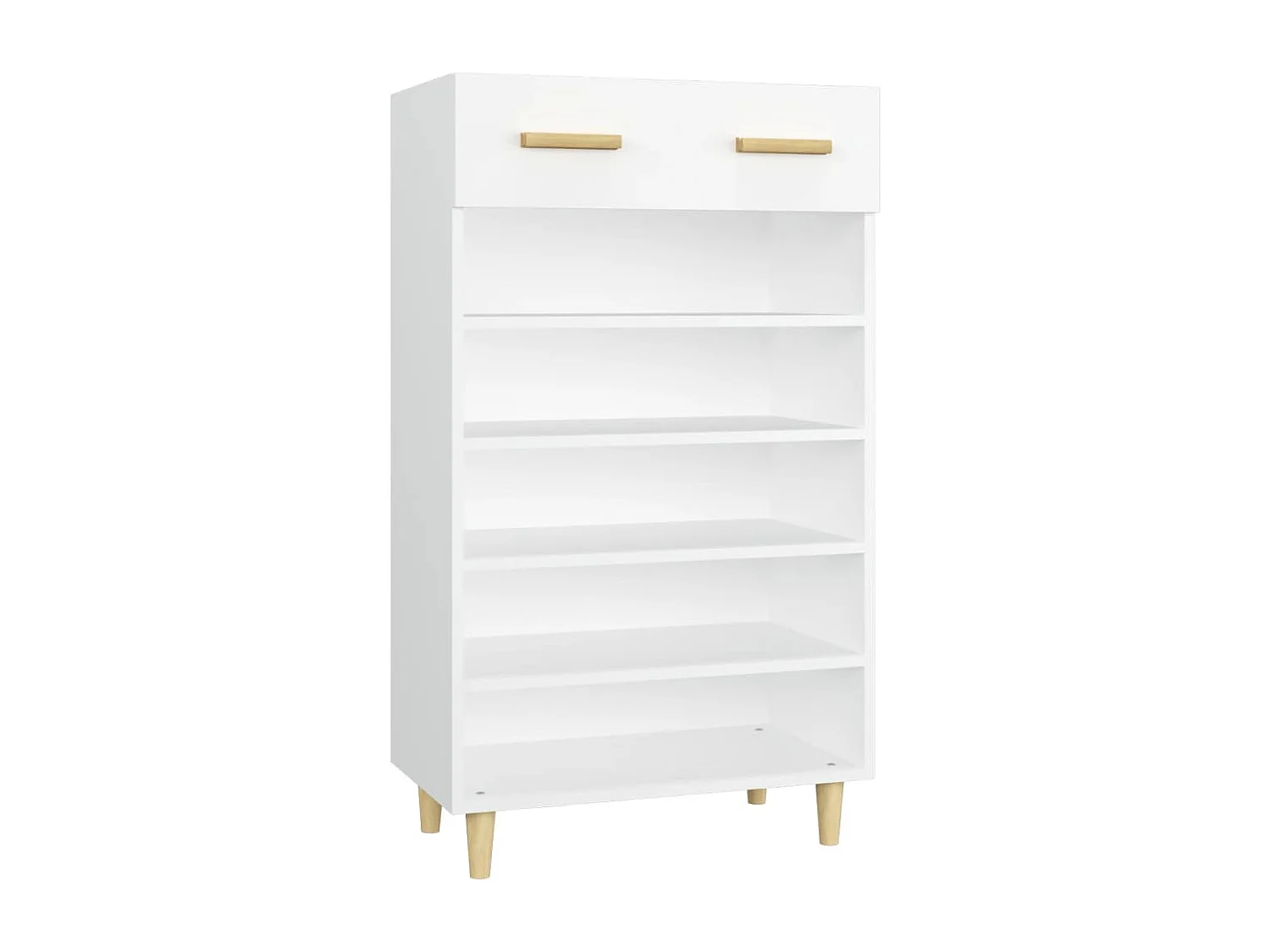 Meuble à chaussures Blanc 60x35x105 cm Bois d'ingénierie FR90963