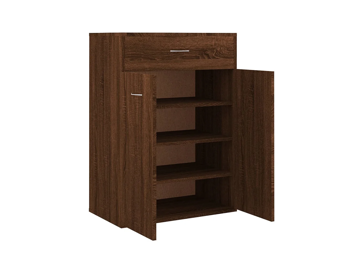 Meuble à chaussures Chêne marron 60x35x84 cm Bois d'ingénierie FR24486