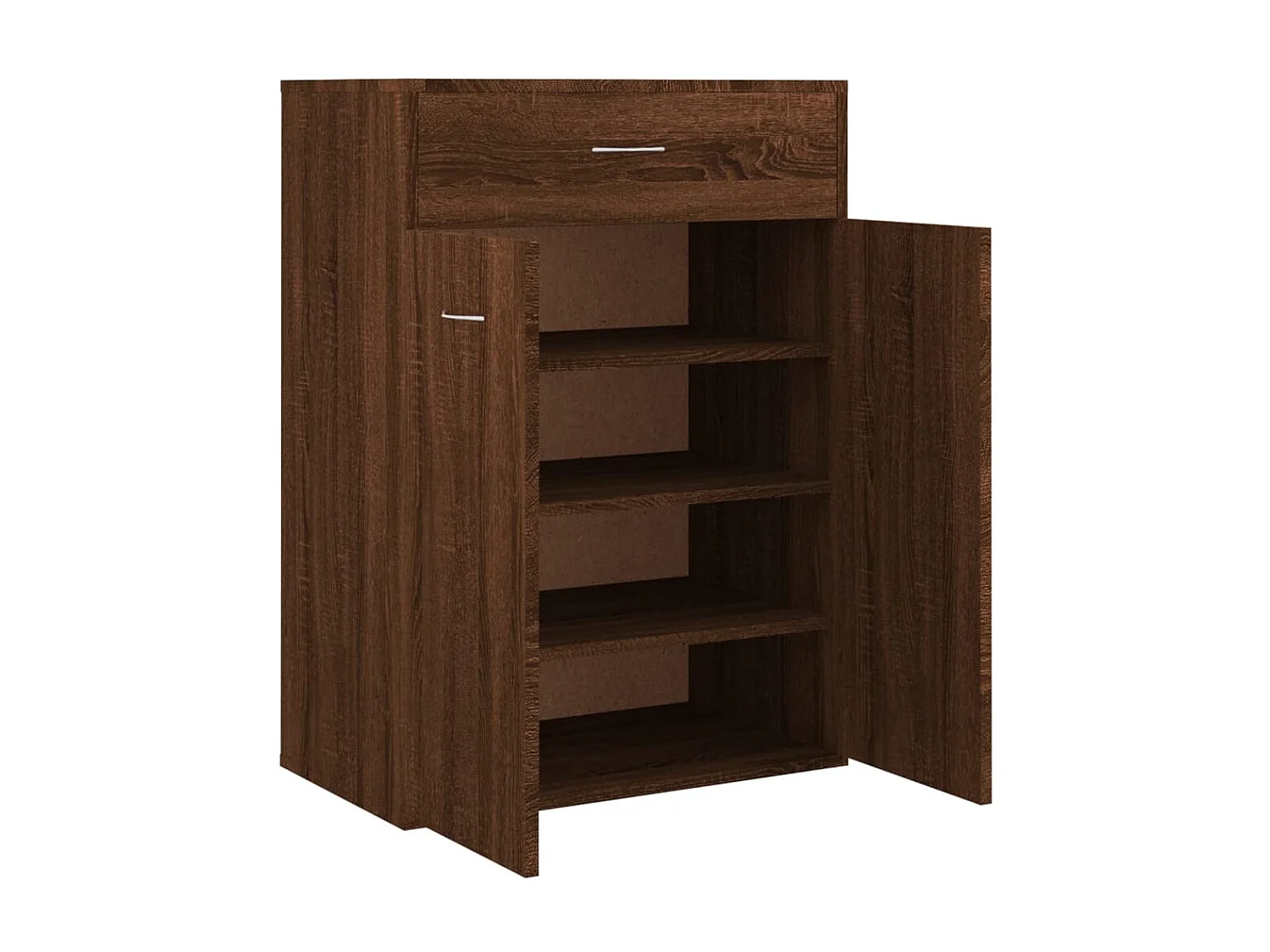 Meuble à chaussures Chêne marron 60x35x84 cm Bois d'ingénierie FR24486