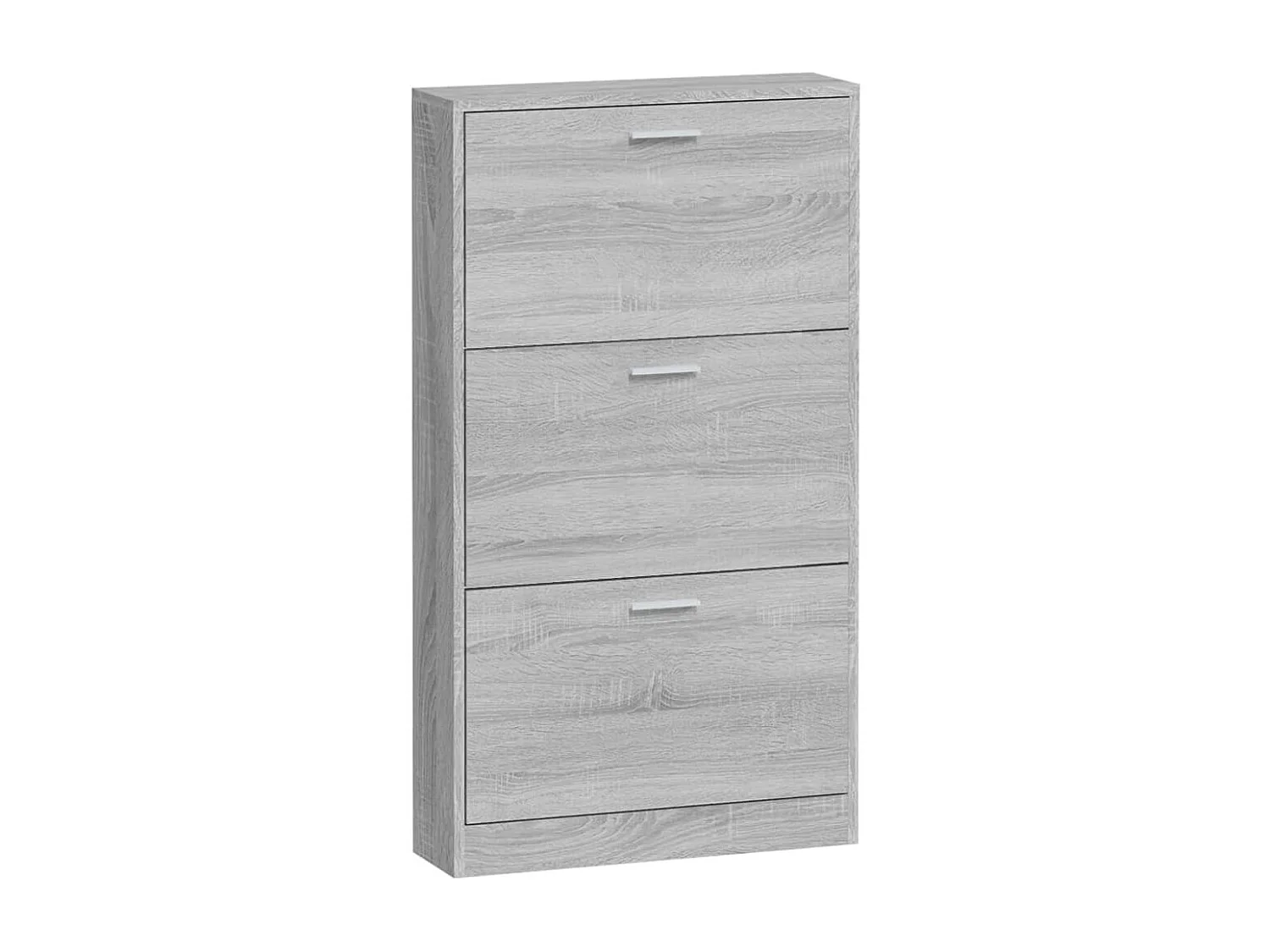 Meuble à chaussures Sonoma gris 59x17x108 cm Bois d'ingénierie FR74103