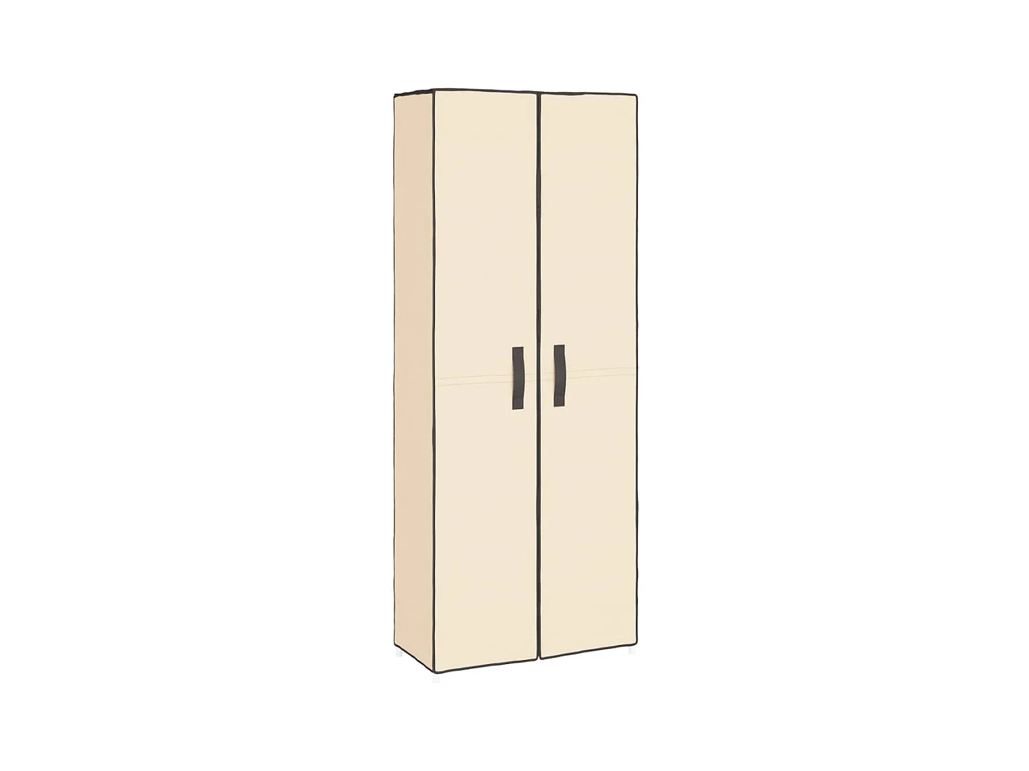 Meuble à chaussures Crème 60x30x166 cm Tissu FR53253