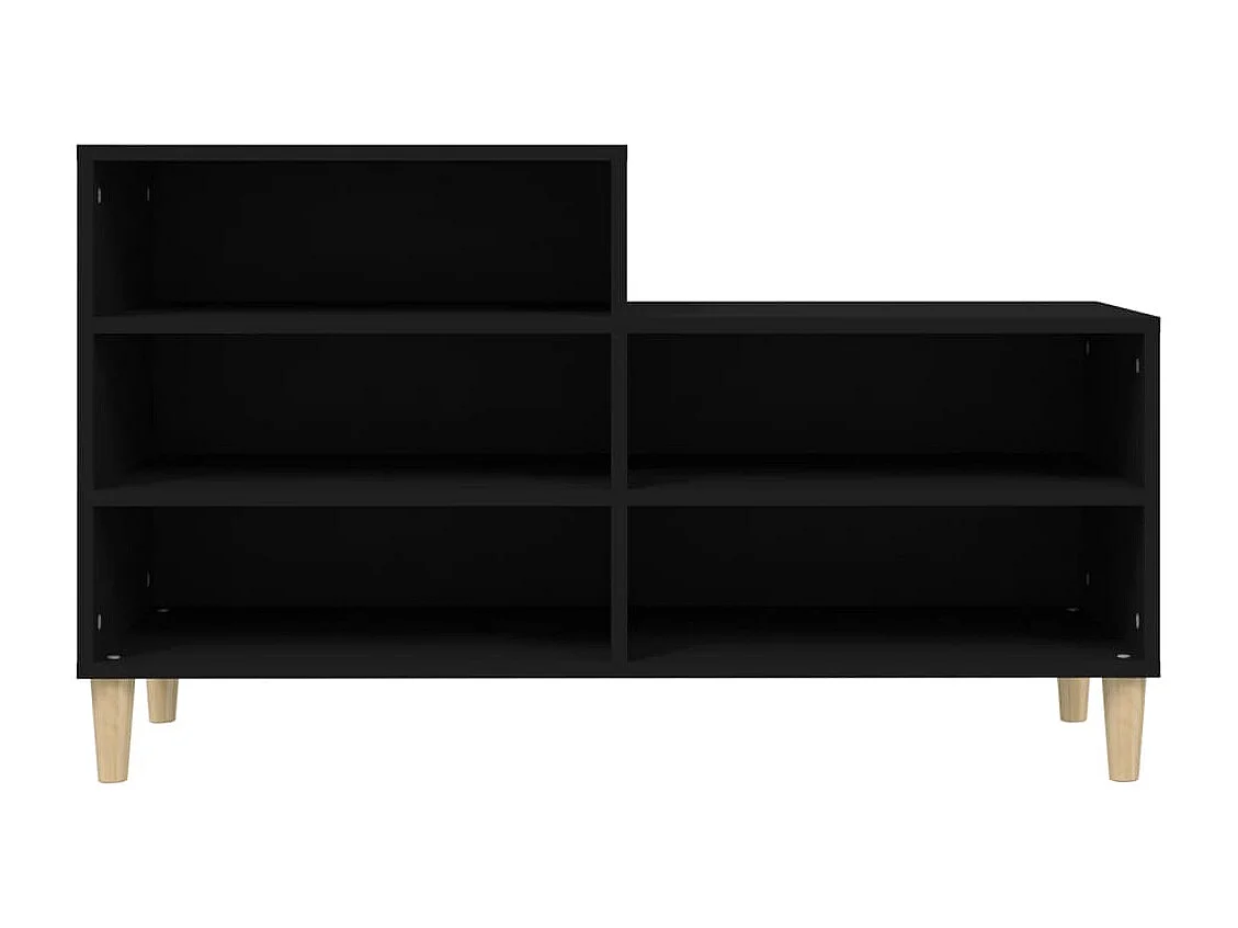 Meuble à chaussures Noir 102x36x60 cm Bois d'ingénierie FR15873