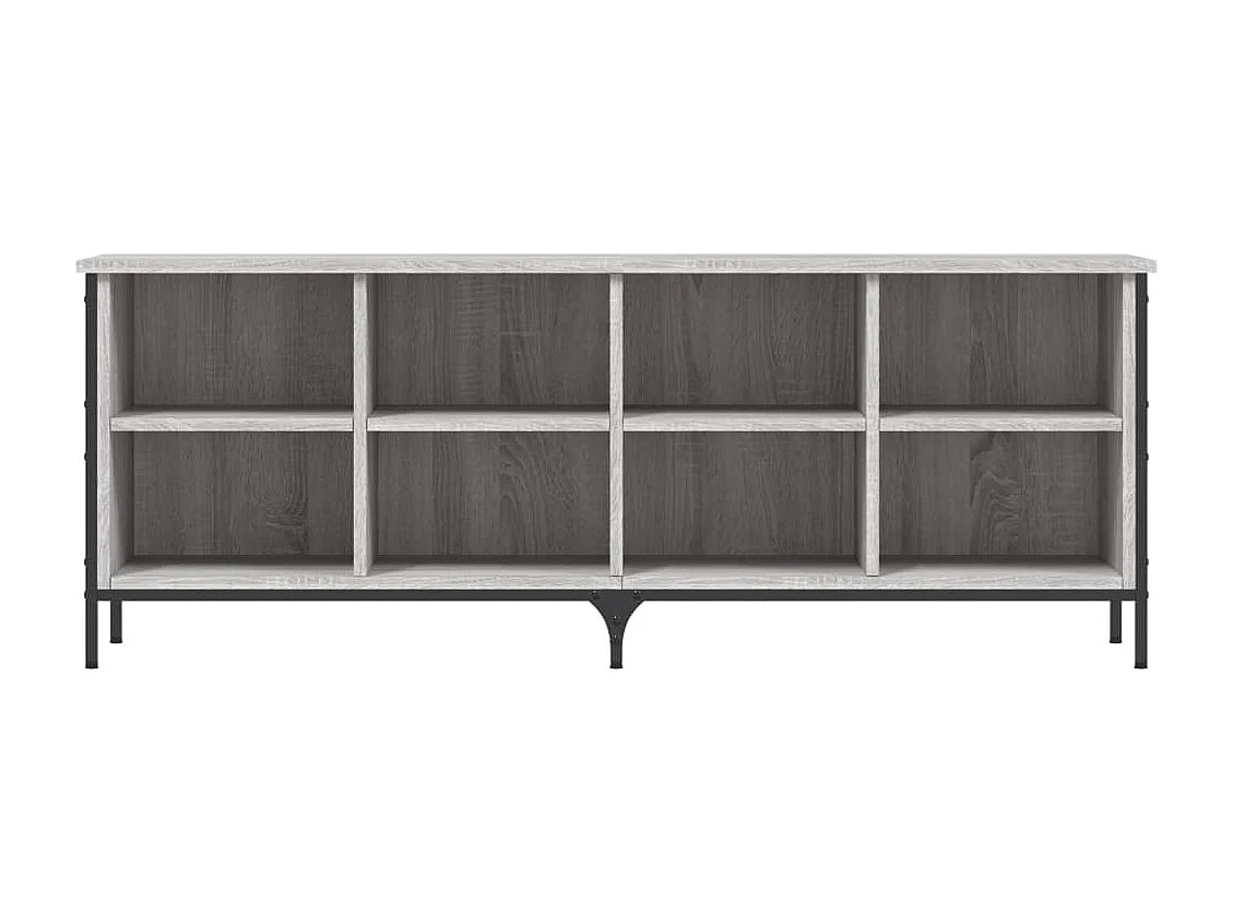 Meuble à chaussures sonoma gris 131x35x50 cm bois d'ingénierie FR89684