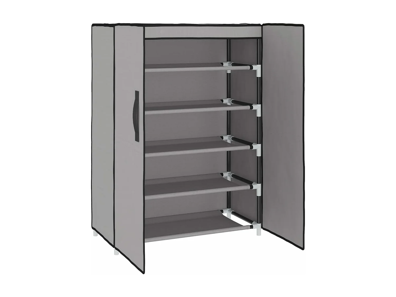 Meuble à chaussures Gris 60x28x90 cm Tissu FR33309