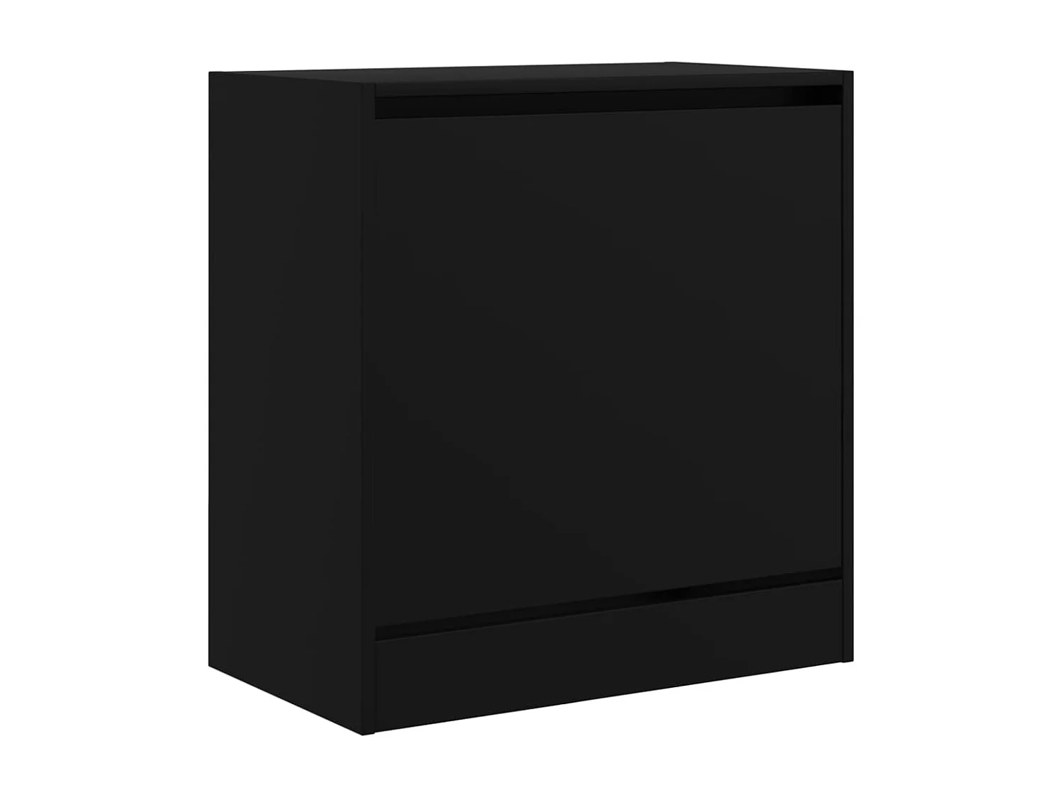 Meuble à chaussures noir 60x34x63,5 cm bois d'ingénierie FR73013