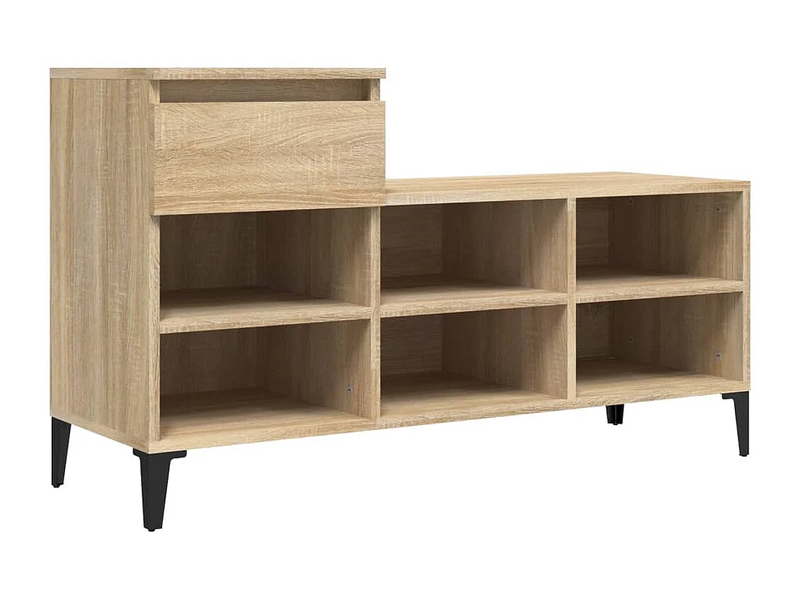Meuble à chaussures Chêne sonoma 102x36x60cm Bois d'ingénierie FR29926
