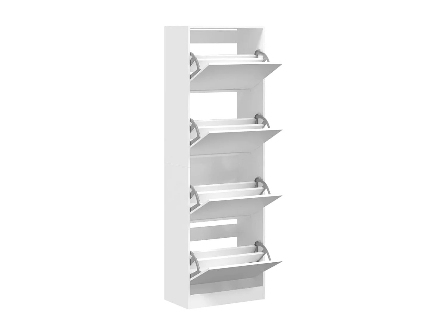 Mueble zapatero con 4 cajones abatibles blanco 60x34x187,5 cm ES329281