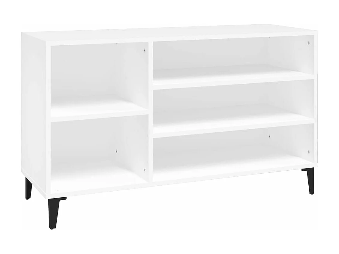 Mueble zapatero madera contrachapada blanco 102x36x60 cm ES197266