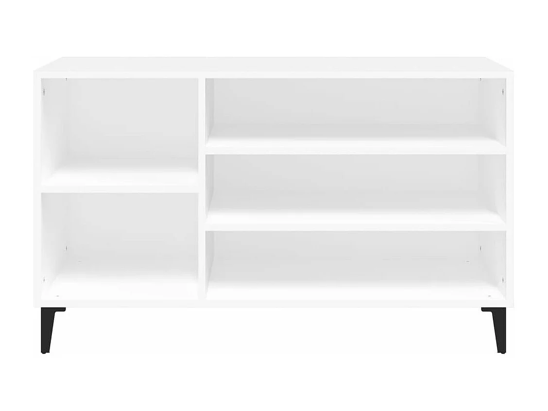 Mueble zapatero madera contrachapada blanco 102x36x60 cm ES197266