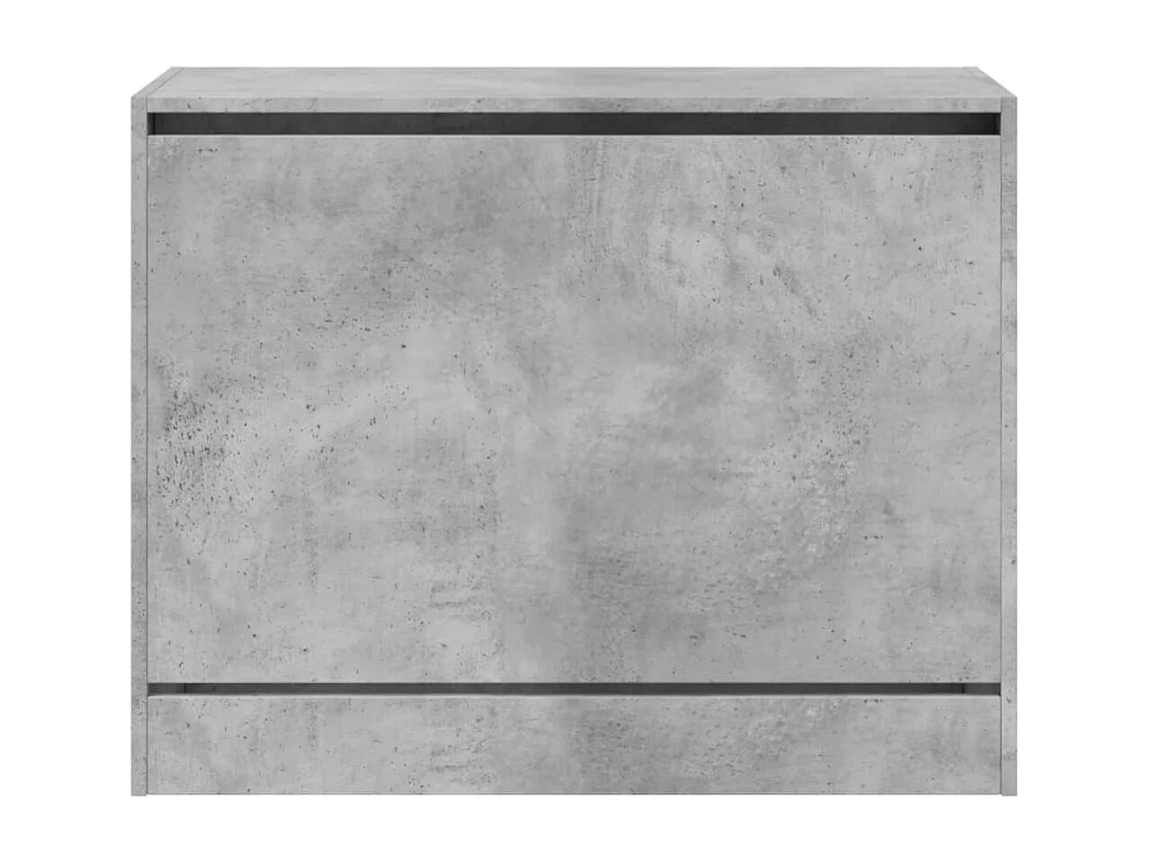 Zapatero de madera de ingeniería gris hormigón 80x34x63 cm ES894665