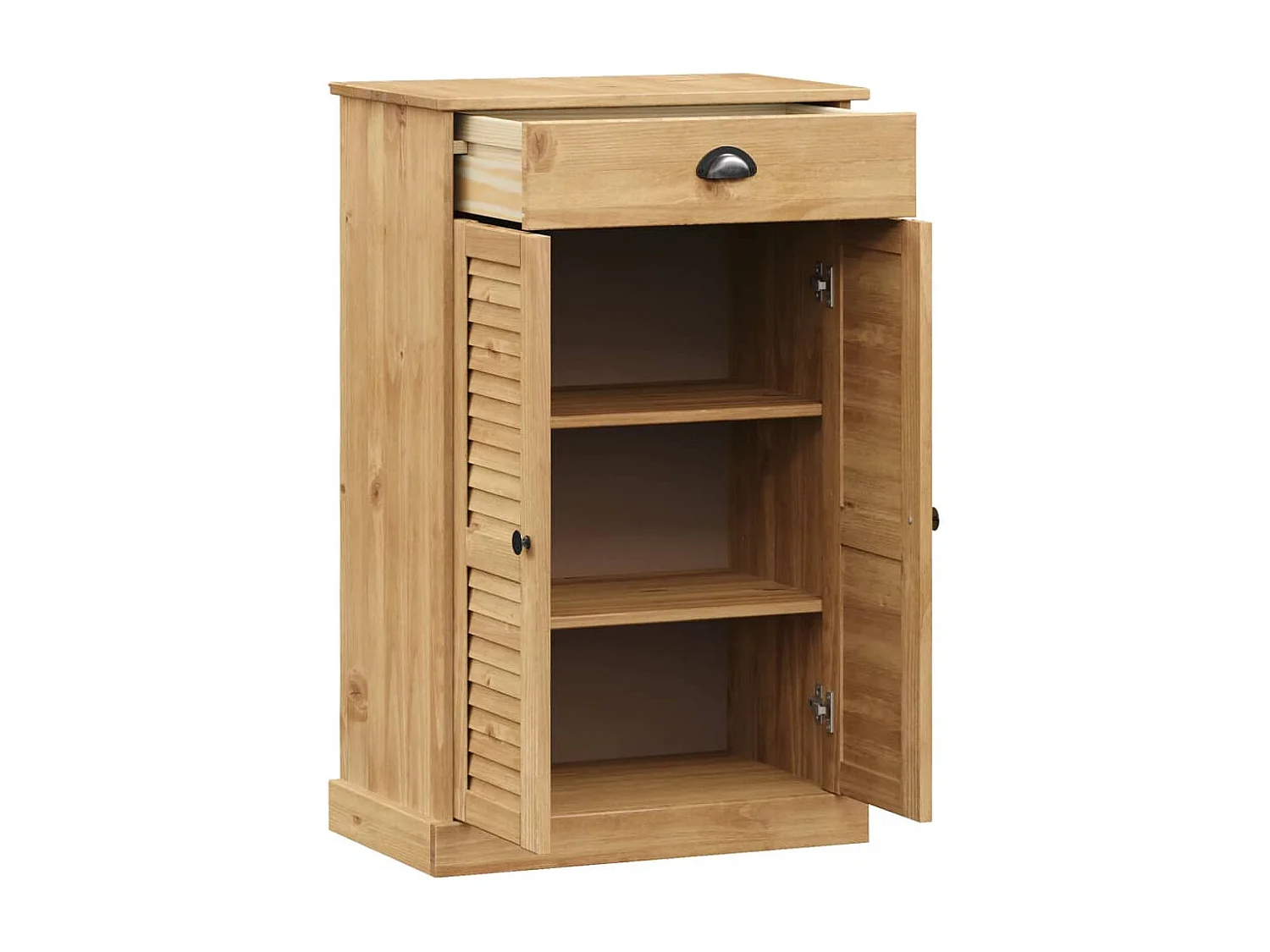 Meuble à chaussures VIGO 60x35x96 cm bois massif de pin FR67963