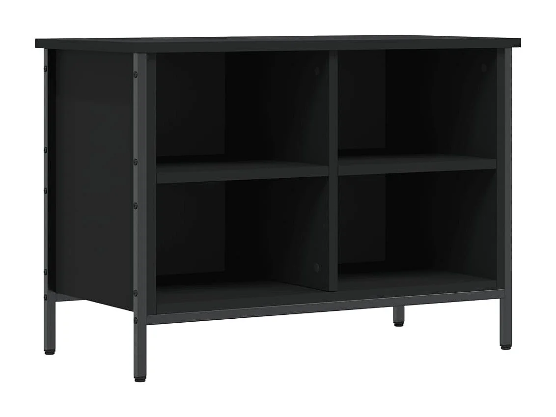 Schoenenkast 69x35x50 cm bewerkt hout zwart BE998806