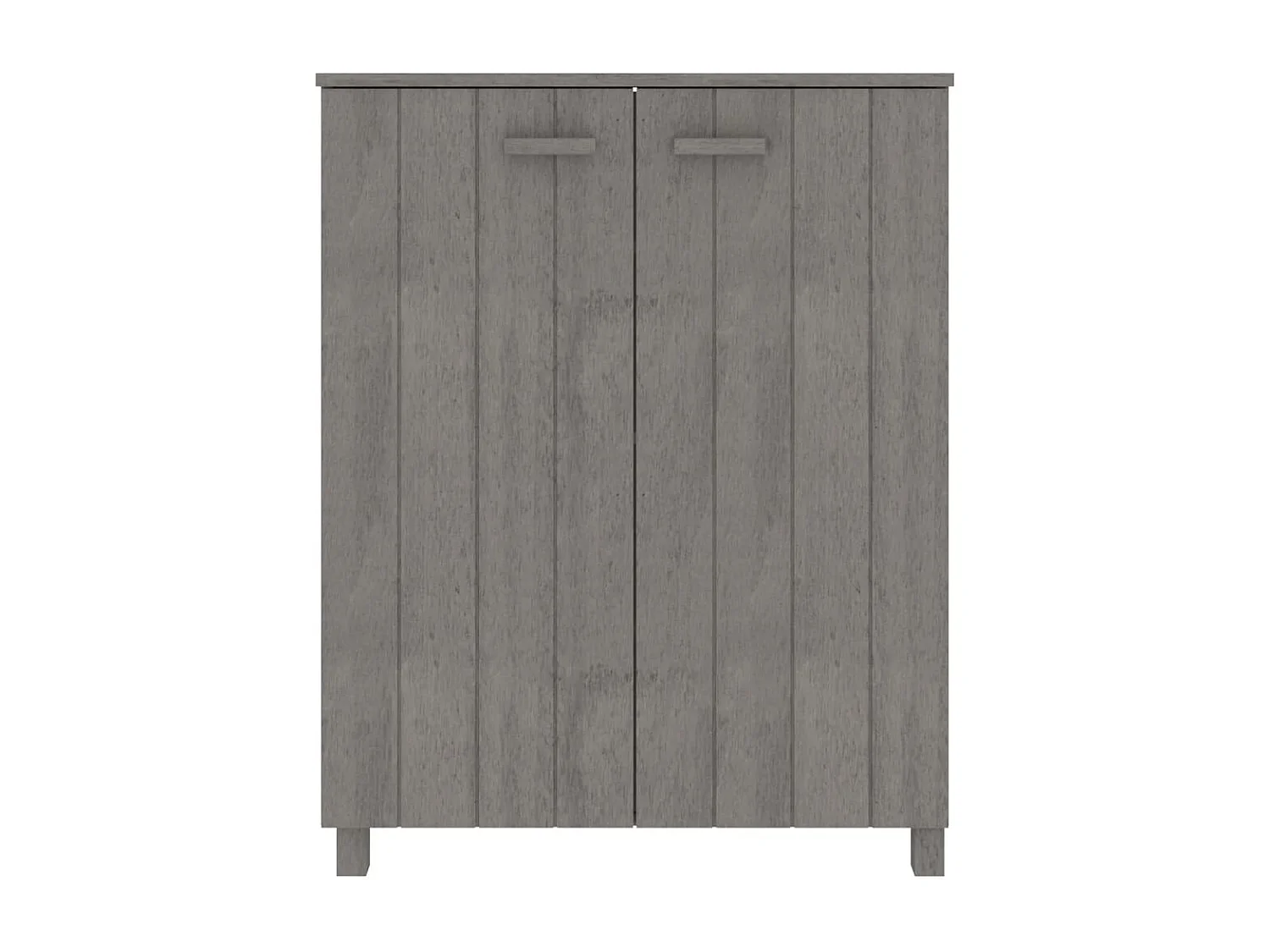 Zapatero HAMAR madera maciza pino gris claro 85x40x108 cm ES838007