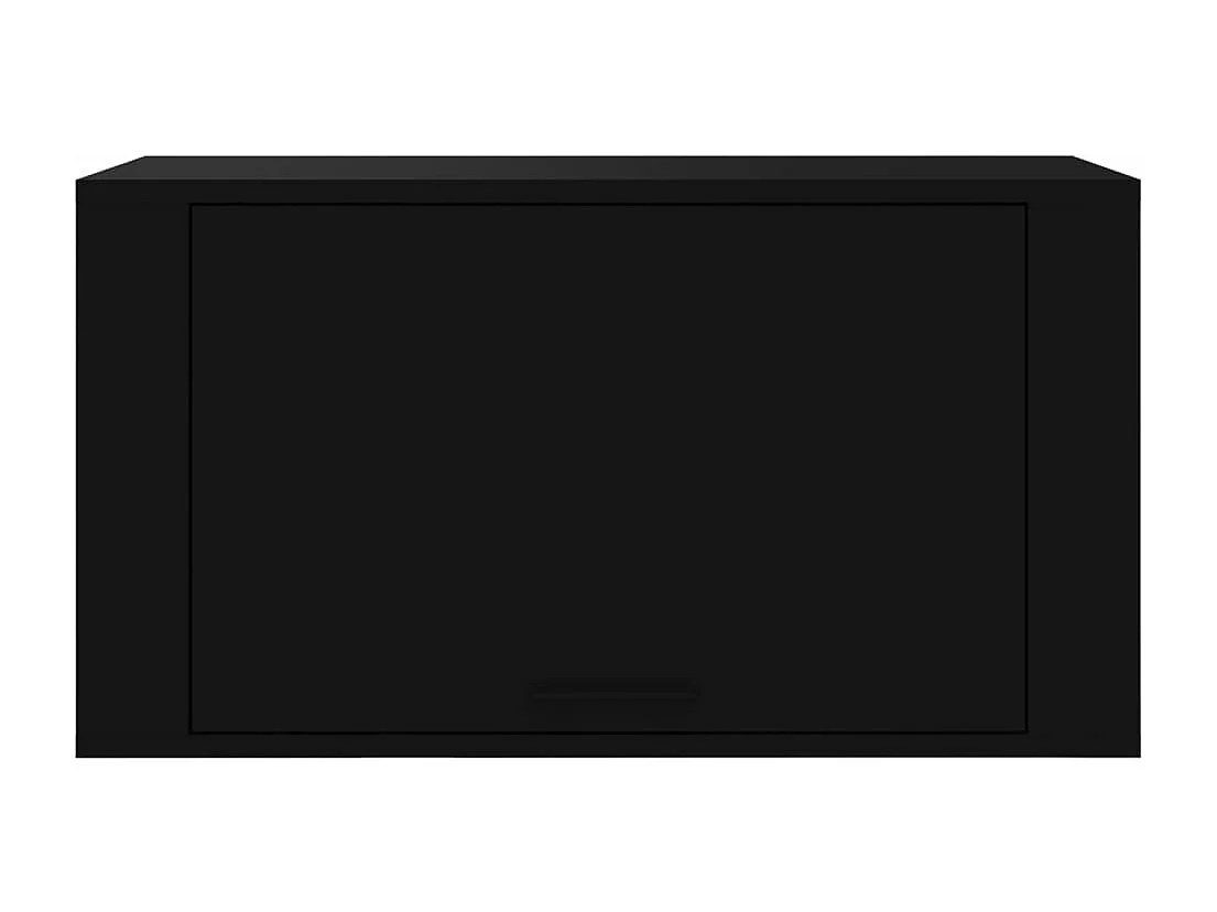 Wandschoenenkast 70x35x38 cm bewerkt hout zwart BE443237