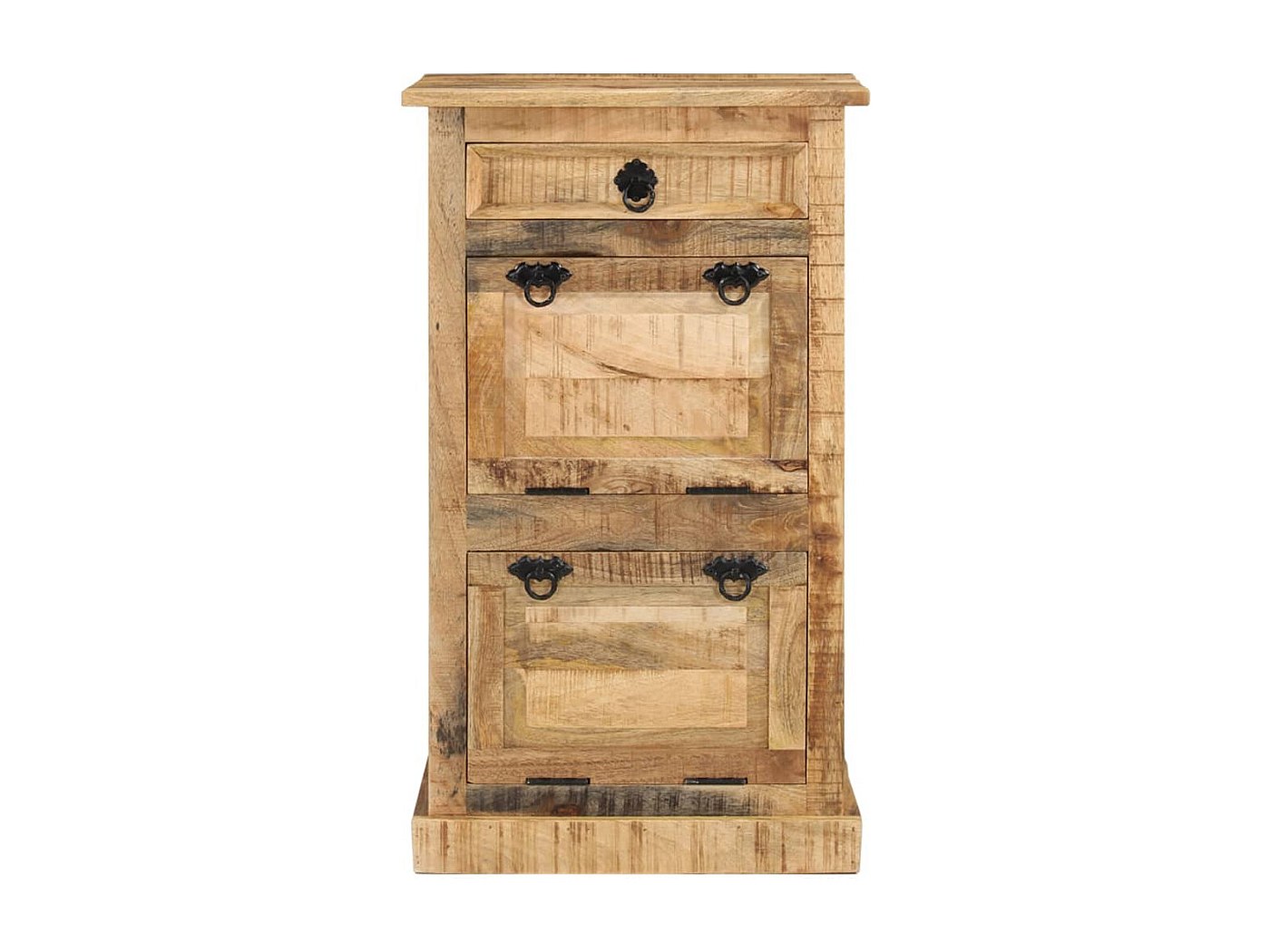 Ropero Industrial Con Cajon Hierro Negro/madera Pino Teñido A Eleccion