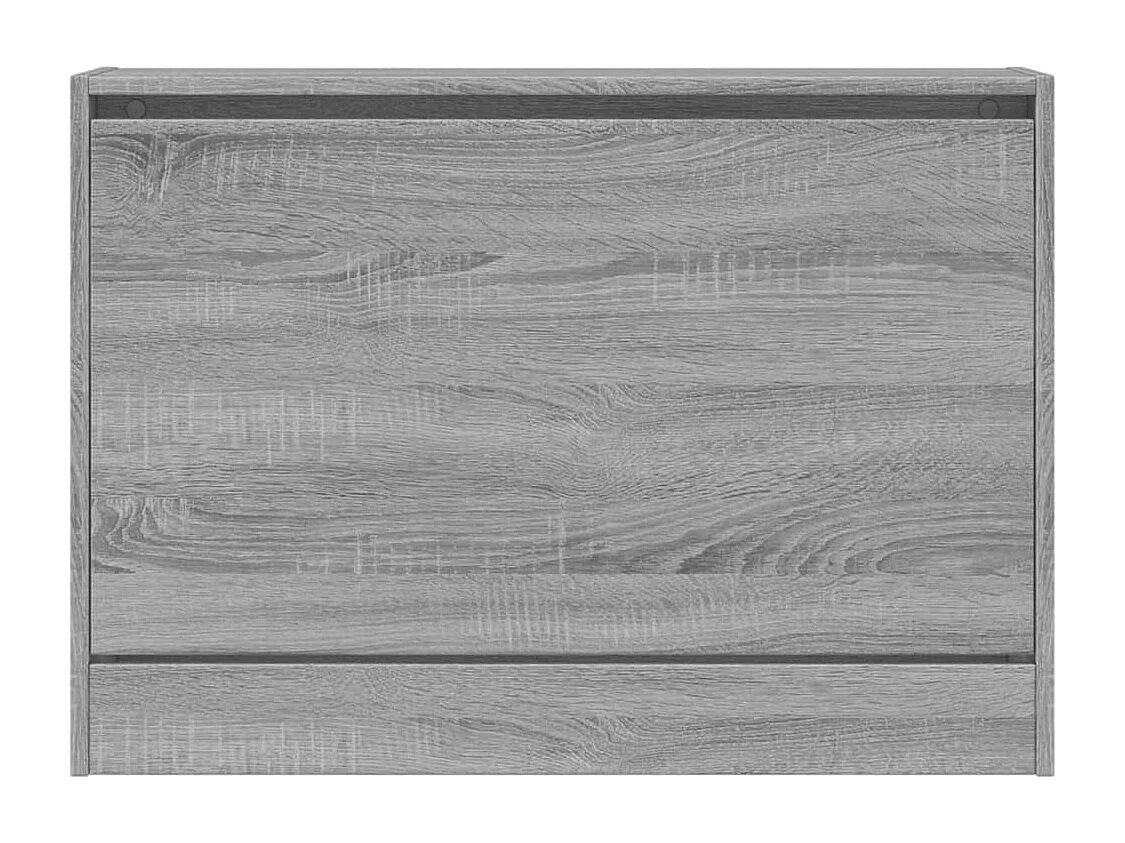 Schoenenkast 80x21x57 cm bewerkt hout grijs sonoma eikenkleur BE355171