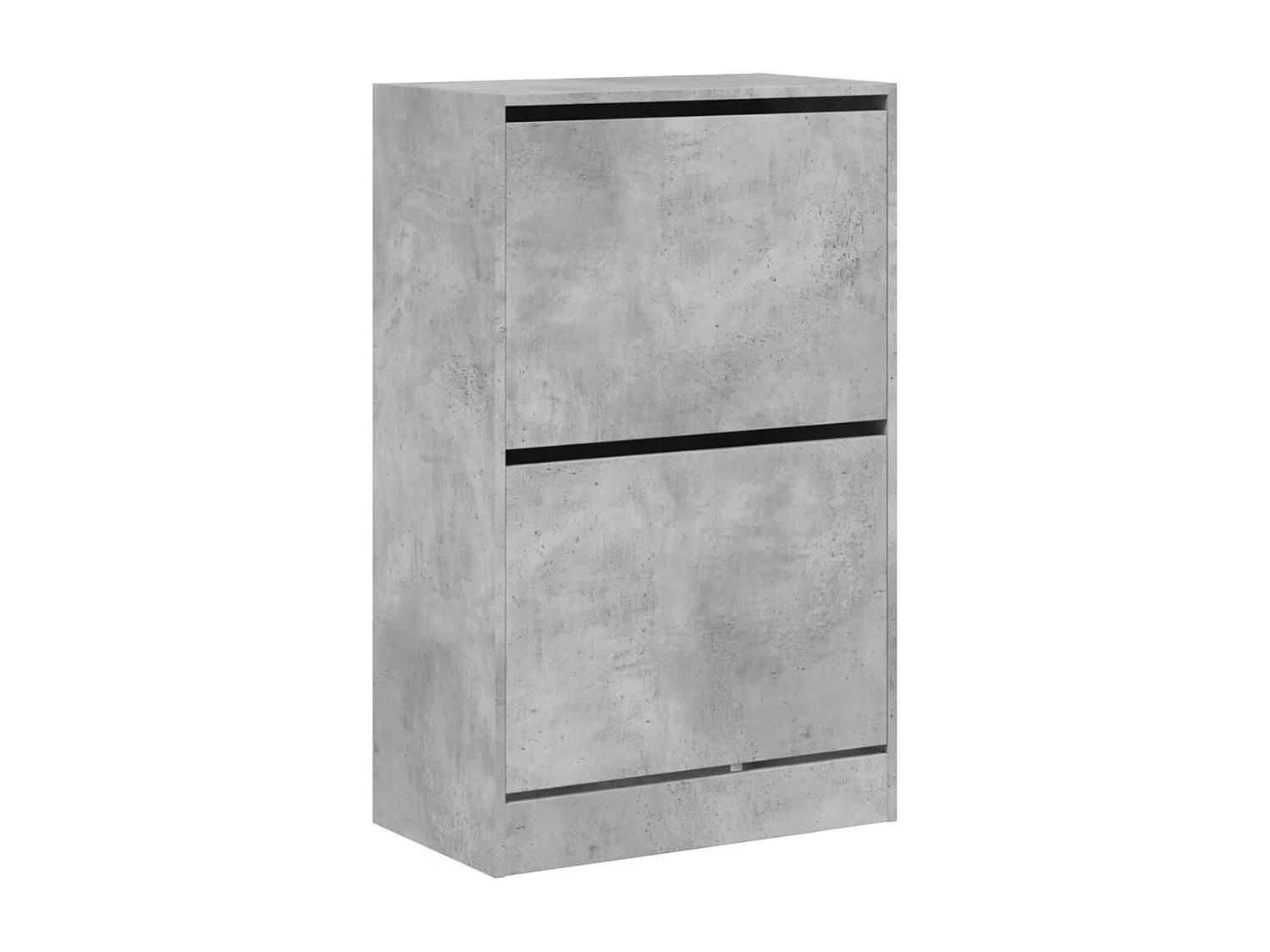 Meuble à chaussures gris béton 60x34x96,5 cm bois d'ingénierie FR92417