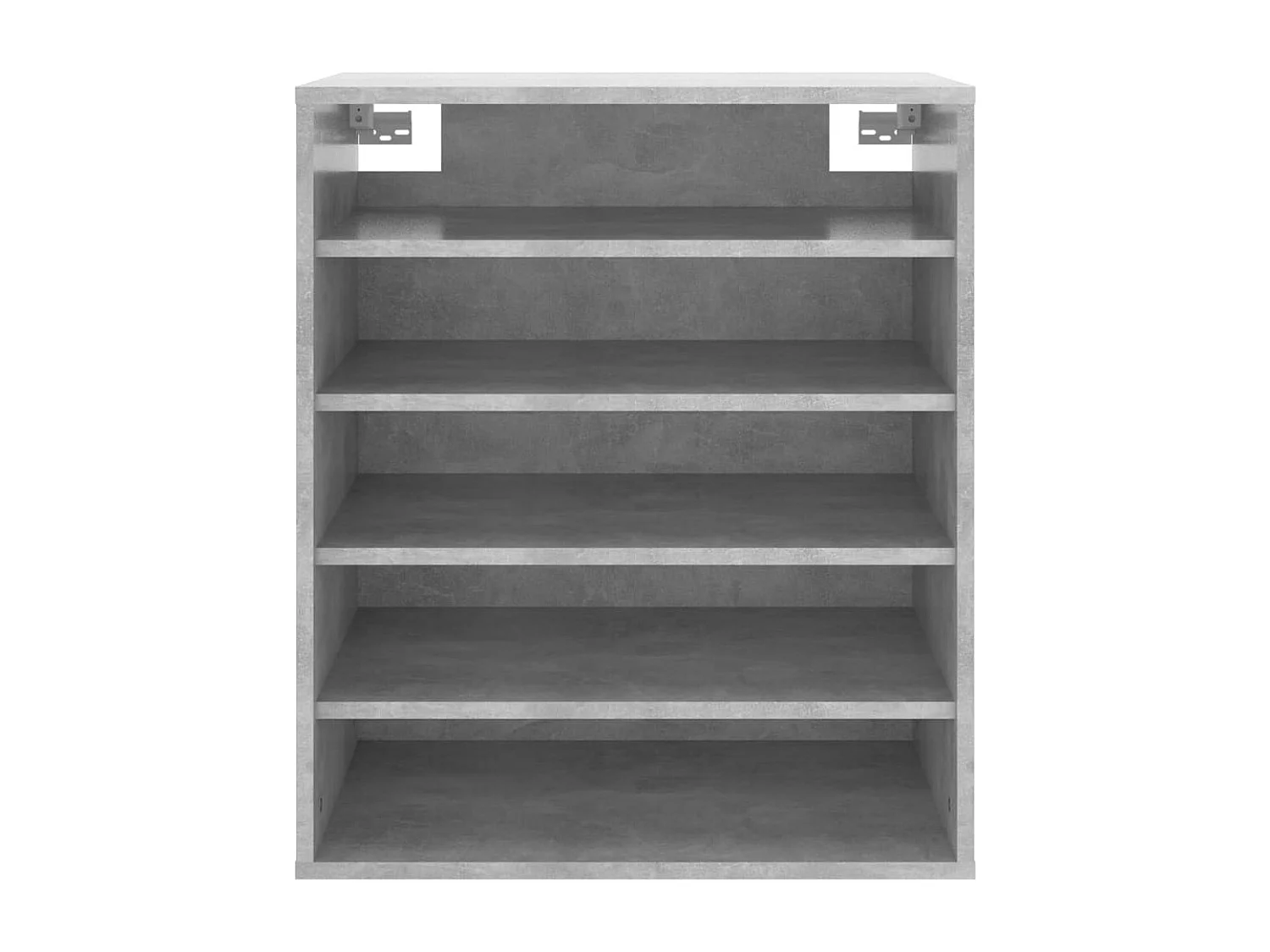 Schoenenkast 60x35x70 cm bewerkt hout betongrijs BE651567