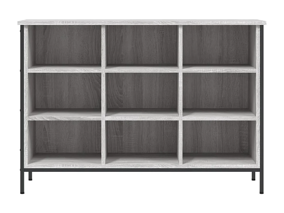 Zapatero madera de ingeniería gris Sonoma 100x35x70 cm ES698476