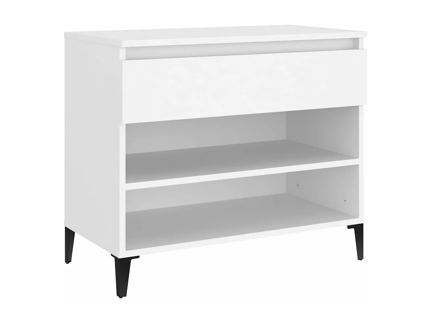 Meuble à chaussures Blanc 70x36x60 cm Bois d'ingénierie FR33305