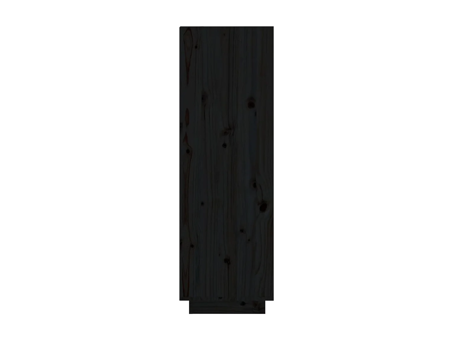 Meuble à chaussures noir 30x34x105 cm bois de pin massif FR75384