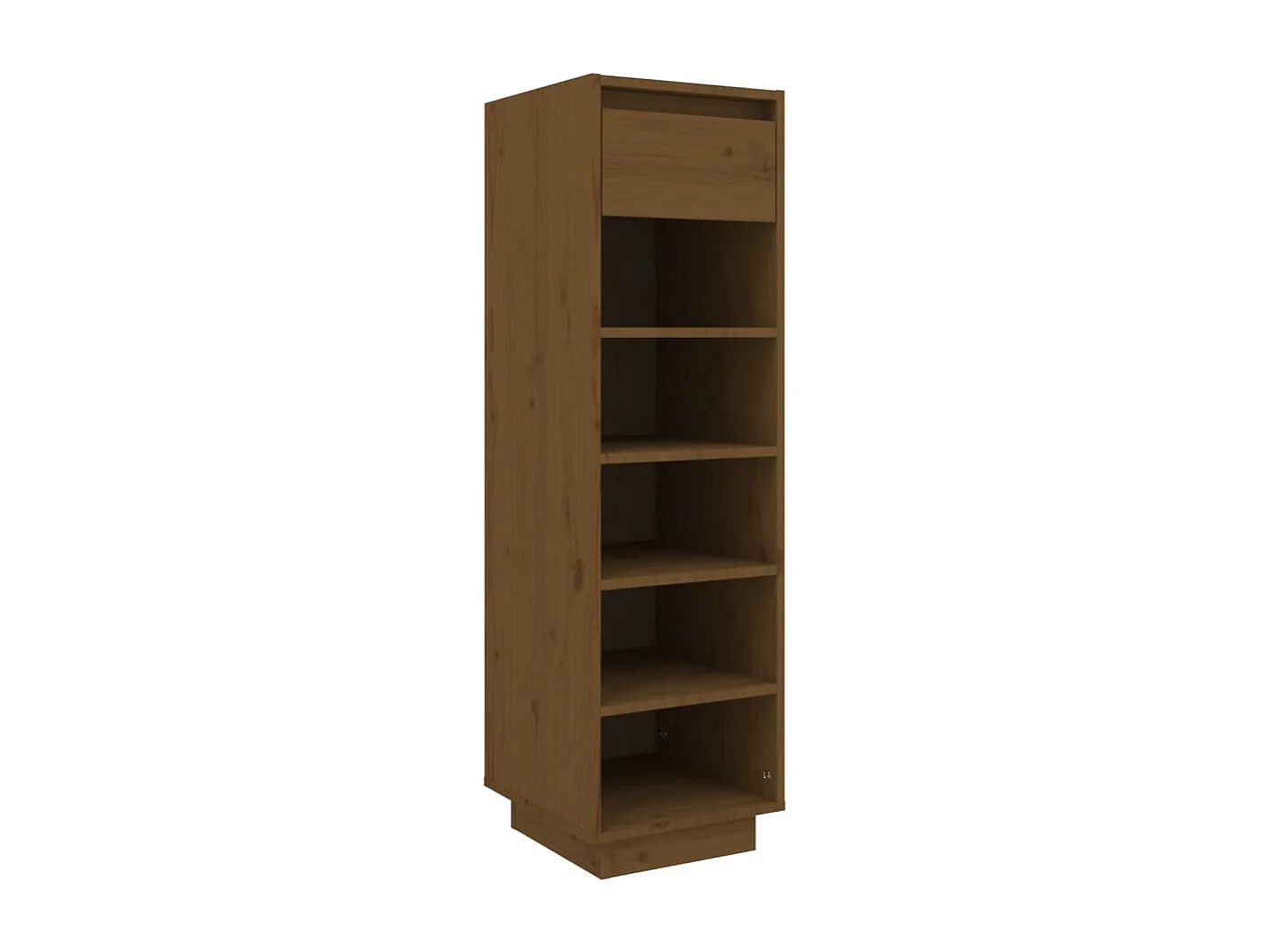 Meuble à chaussures marron miel 30x34x105cm bois de pin massif FR75545